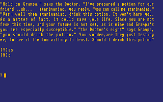 Grampa Howard Mysteries  Adventure I - A Journey in the Past atari screenshot